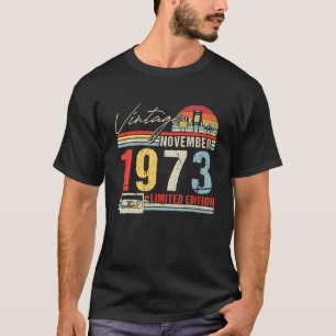 Happy 48th Birthday  november 1973 48 Years T-shirt