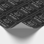 HAPPY 49TH BIRTHDAY; Art Deco Style met aangepaste Cadeaupapier (Hoek)