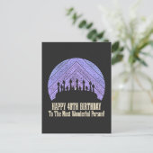 Happy 49th Birthday wishing saying quote Briefkaart (Staand voorkant)