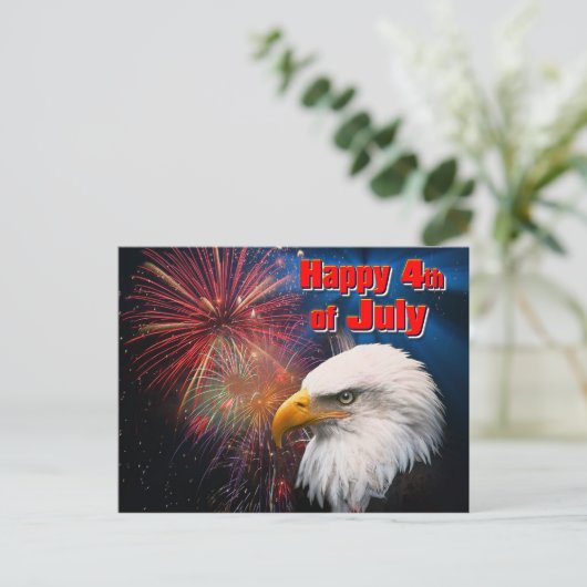 Happy 4 juli 1 Briefkaart (Staand voorkant)