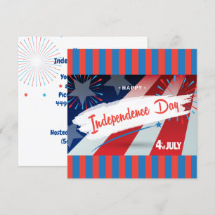 Happy 4 juli Amerikaanse vlag Personalize Kaart