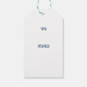 Happy 4 juli basketbal cadeaulabel (Achterkant)