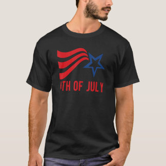 Happy 4 juli Cool Independence Day Patriotic T-shirt