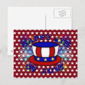 Happy 4 juli Crackers Briefkaart (Voorkant / Achterkant)