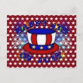 Happy 4 juli Crackers Briefkaart (Voorkant)
