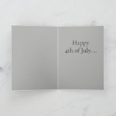 Happy 4 juli,  design, vlinder, bedankkaart (Binnen)