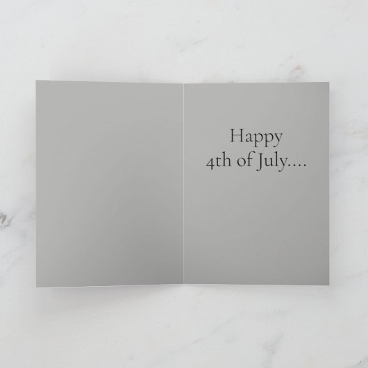 Happy 4 juli,  design, vlinder, bedankkaart (Binnen)