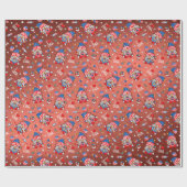 Happy 4 juli Ik hou van de USA Patriotic Gnome Cadeaupapier (Vlak)