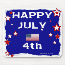 Happy 4 juli - Onafhankelijkheidsdag - Mousepad Muismat