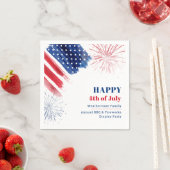 Happy 4 juli Onafhankelijkheidsdag Verenigde State Servet (Insitu)