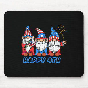 Happy 4 juli patriotic Pride Gnomes Independe Muismat