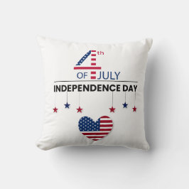 Happy 4 juli Patriottic American Flag Throw Pi Kussen
