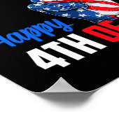 Happy 4 juli Peace America Independence Day P Poster (Hoek)