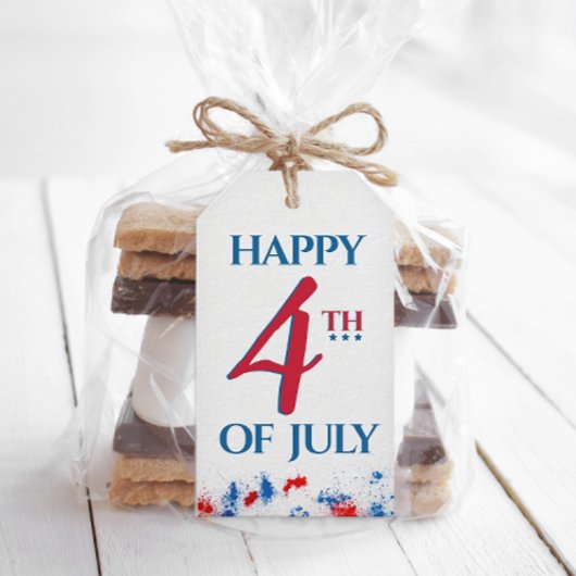 Happy 4 juli Pop door Cadeaulabel