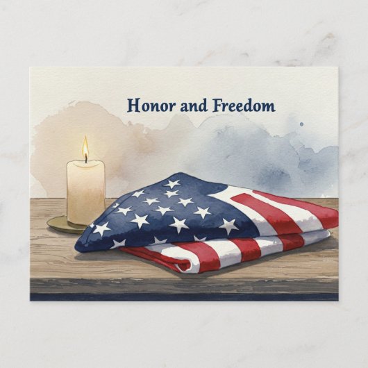 Happy 4 juli Stars and Stripes Briefkaart (Voorkant)