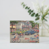 Happy 4 juli Stars and Stripes Briefkaart (Staand voorkant)