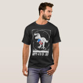 Happy 4 juli Trex Rocket Usa Vlag Onafhankelijker T-shirt (Voorkant volledig)