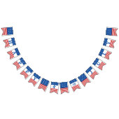 Happy 4 juli US Flag Stars and Stripes Vlaggetjes (Alle)