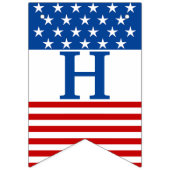 Happy 4 juli US Flag Stars and Stripes Vlaggetjes (Tweede vlag)