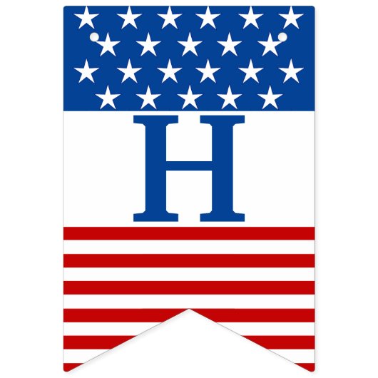 Happy 4 juli US Flag Stars and Stripes Vlaggetjes (Tweede vlag)