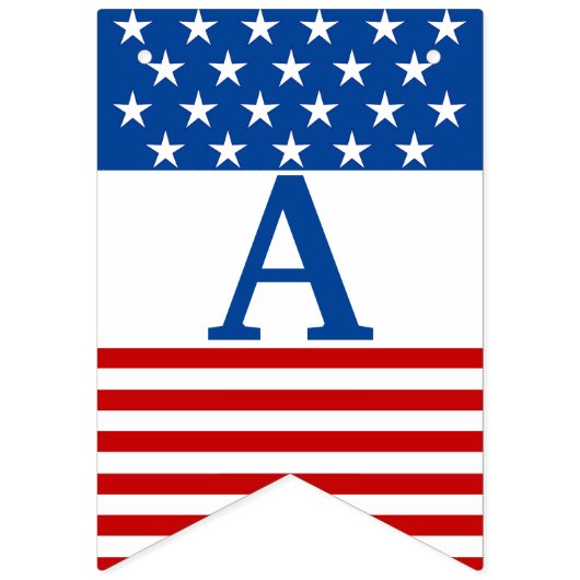 Happy 4 juli US Flag Stars and Stripes Vlaggetjes (Derde vlag)