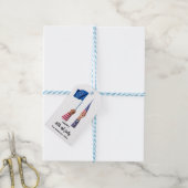 Happy 4 juli USA Independence Day Cadeaulabel (Met Touw)