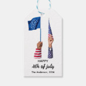 Happy 4 juli USA Independence Day Cadeaulabel (Voorkant)