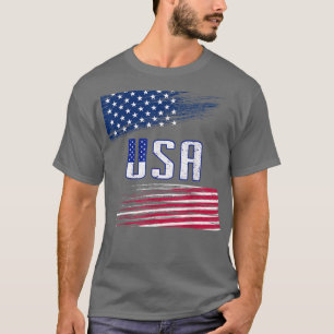 Happy 4 juli USA Vlag Patriotic Mannen Women Kind T-shirt