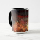 Happy 4 Juli - Vuurwerk de adelaar en het Stadium  Mok (Voorkant links)