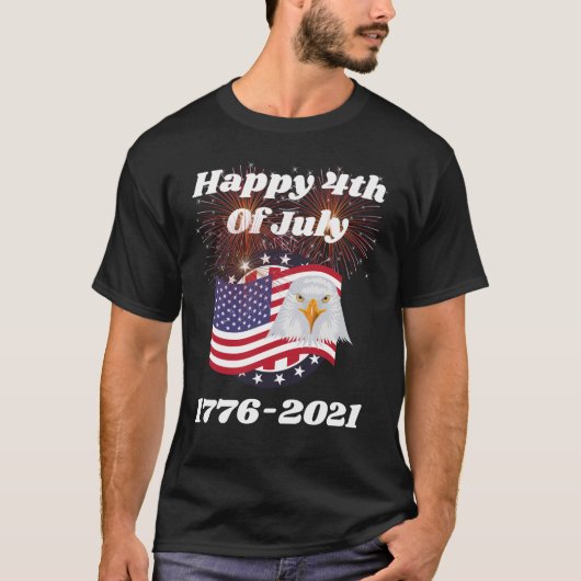 Happy 4 van 17 juli 1776-2021 T-Shirt (Voorkant)