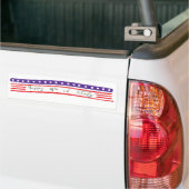 Happy 4 van de Amerikaanse vlag van juli Bumpersticker (Op Truck)