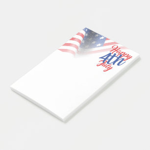 Happy 4 van de Amerikaanse vlag van juli Post-it® Notes