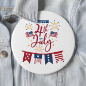 Happy 4 van de Button van juli (In situ)