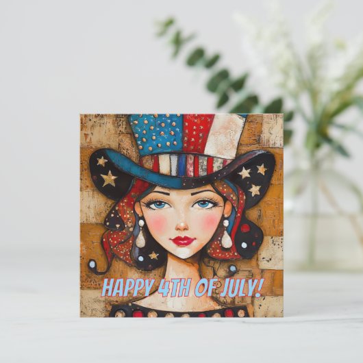 Happy 4 van de Kaart van juli (Staand voorkant)