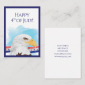 Happy 4 van de Klant van Juli Notitiekaartje (Voorkant / Achterkant)