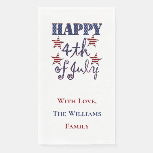 Happy 4 van de Stars en Stripes Typografie van jul Servet (Voorkant)