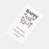 Happy 4 van de Stars en Stripes Typografie van jul Servet (Hoek)