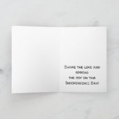 Happy 4 van de waterverf ballonnen van juli kaart (Binnen)