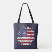 Happy 4 van de Zonnebloem-vlag van vrouwen van jul Tote Bag (Achterkant)