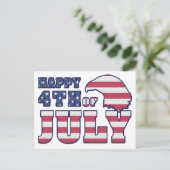 Happy 4 van het Briefkaart van juli (Staand voorkant)