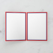 Happy 4 van het Lint van Juli met Vuurwerk Kaart (Binnen)