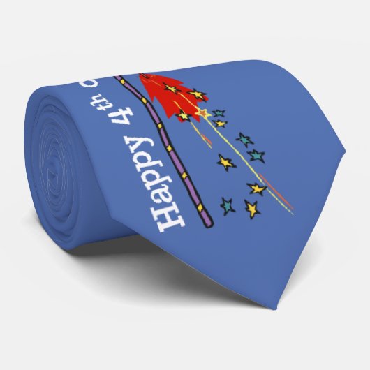 Happy 4 van het Stropdas van juli (Opgerold)