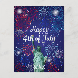 Happy 4 van het Vuurwerk van Juli Briefkaart