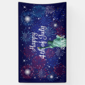 Happy 4 van het Vuurwerk van Juli Spandoek (Verticaal)