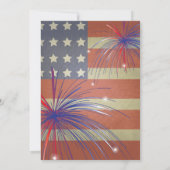 Happy 4 van juli BBQ |  stijl Kaart (Achterkant)