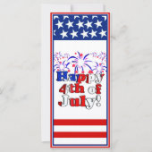 Happy 4 van juli met Fireworks (Voorkant)