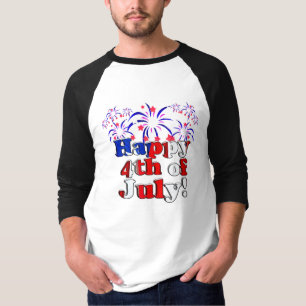 Happy 4 van juli met Fireworks T-shirt