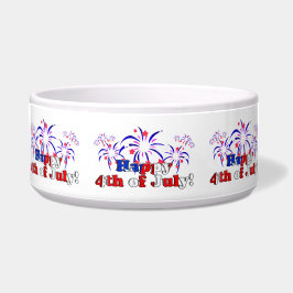 Happy 4 van juli met Fireworks Voerbakje