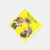 Happy 4-van-juli paper Napkins Servet (Hoek)