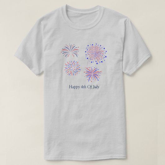 Happy 4 van juli T-Shirt (Design voorkant)